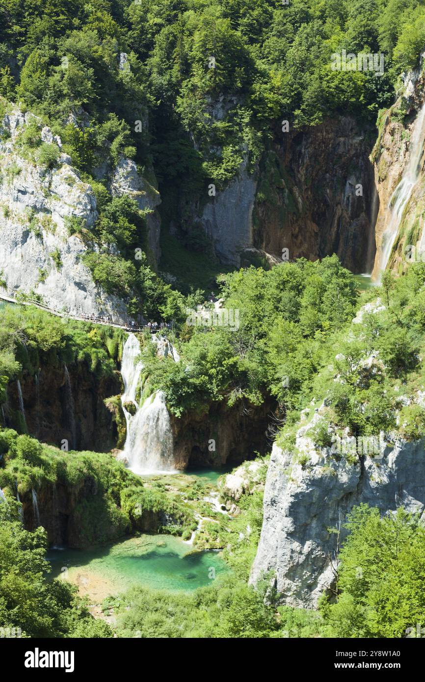 Nationalpark Plitvicer Seen, Plitvicka Jezera, Lika-Senj, Kroatien, Europa Stockfoto