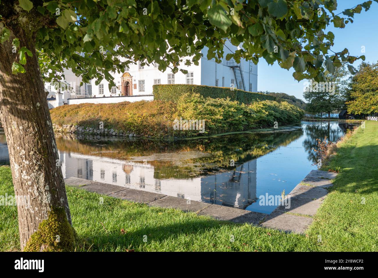 Schloss Engelsholm, heute eine Schule für kreative Künste, in Jütland Dänemark Stockfoto