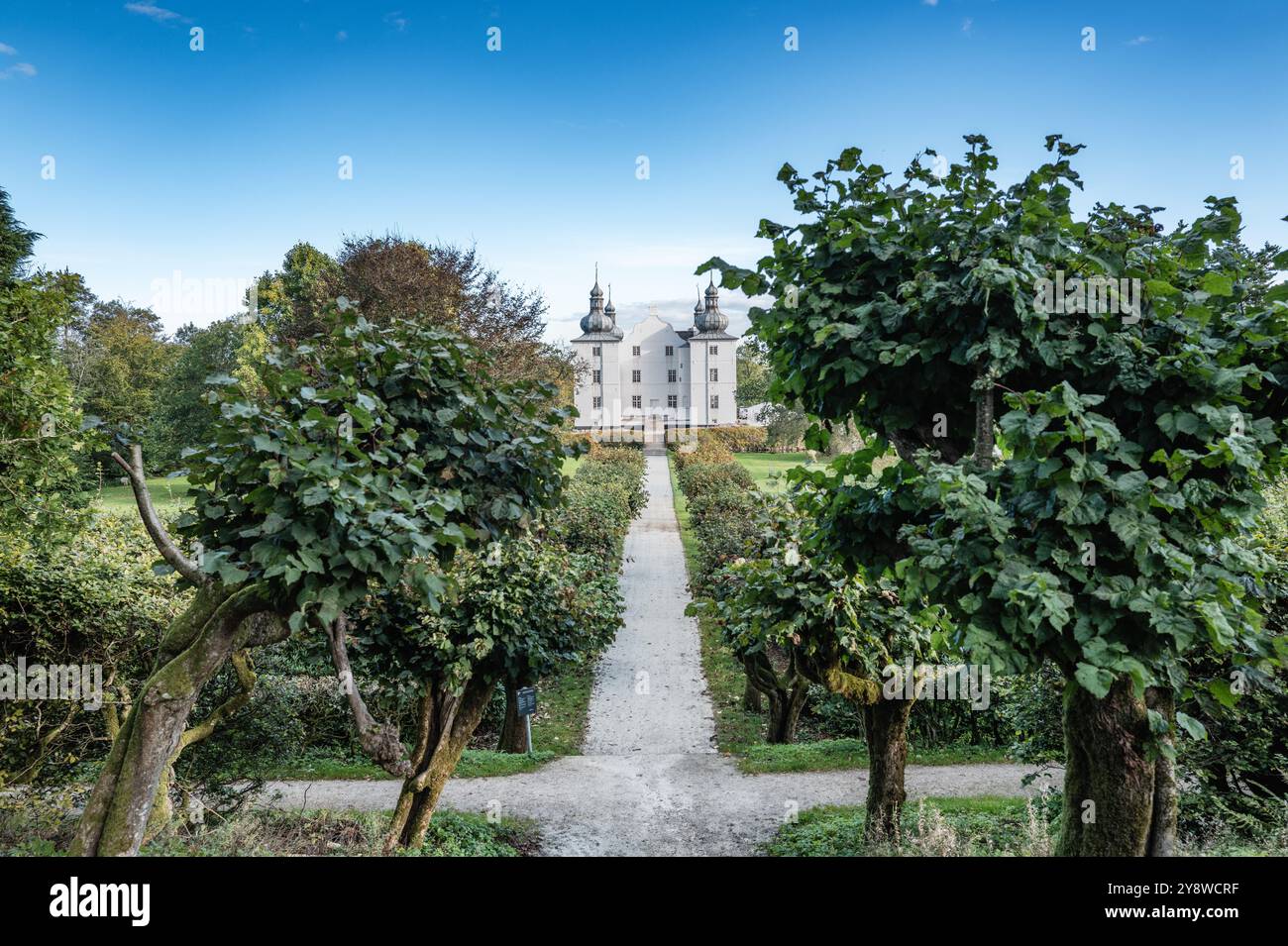 Schloss Engelsholm, heute eine Schule für kreative Künste, in Jütland Dänemark Stockfoto