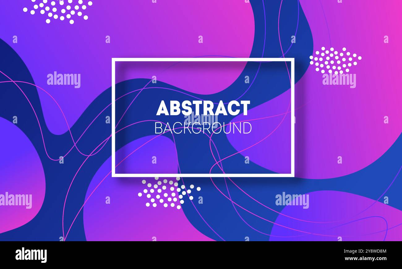 3D Fluidformen Hintergrund Stock Vektor