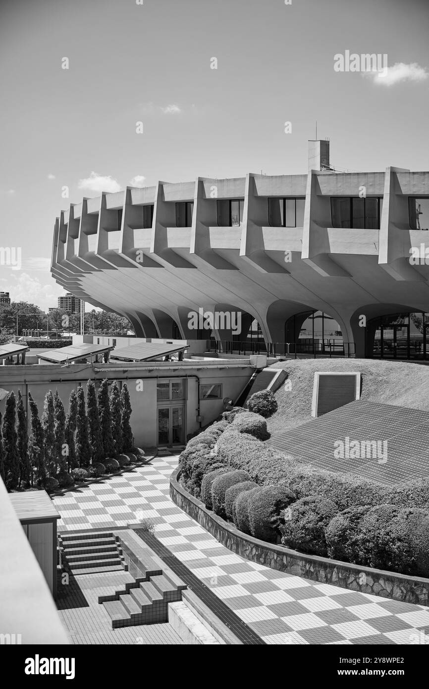 Yoyogi-Nationalstadion (国立代々木競技場), entworfen von Tange Kenzō, 1964; Shibuya, Tokio, Japan Stockfoto