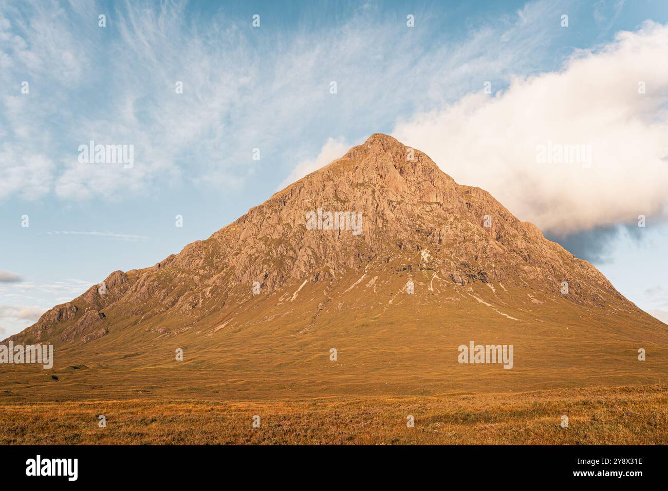 Die berühmte Buachaille etive Mor munro in Glencoe, Schottland. Stockfoto