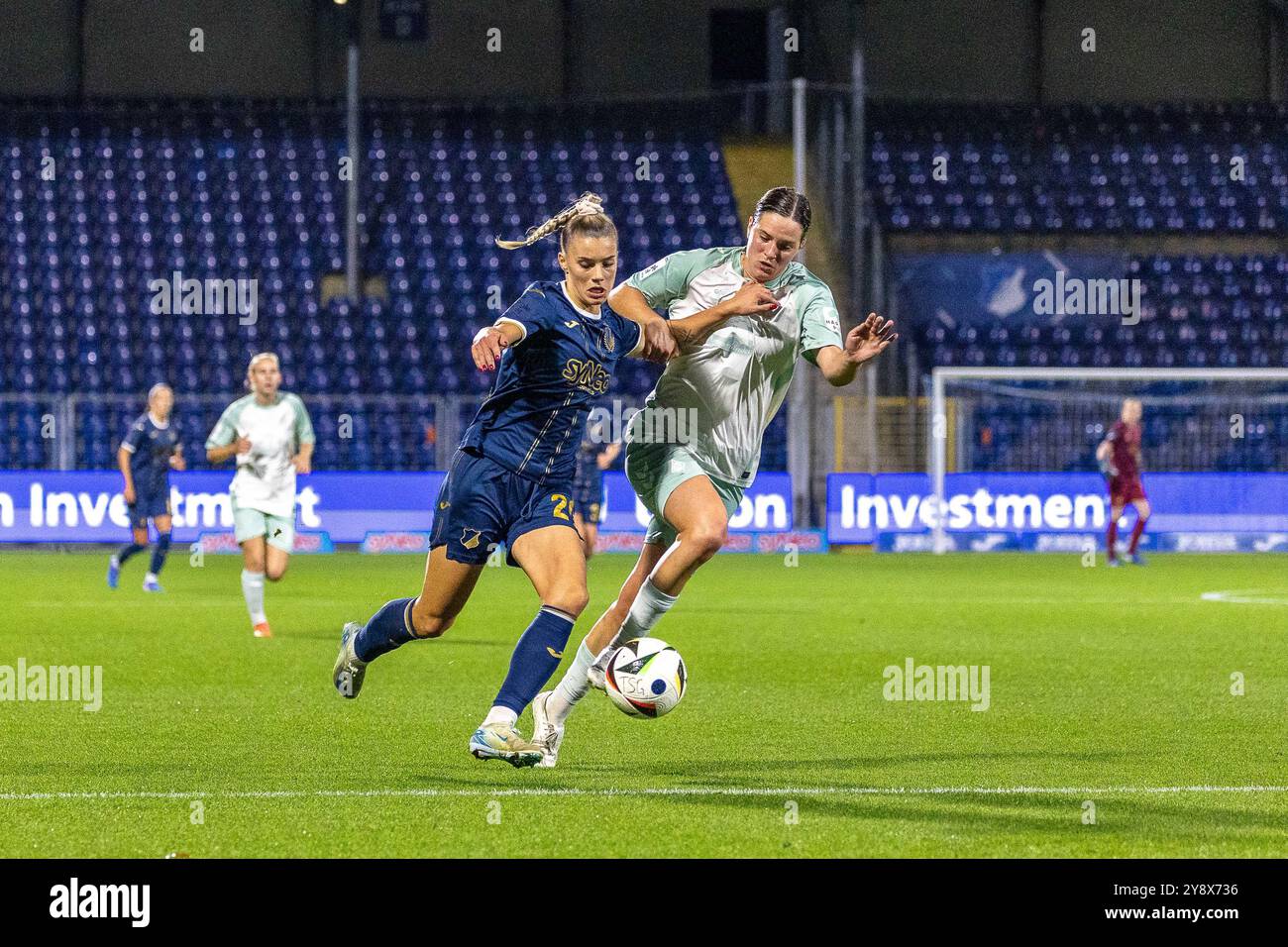 Selina Cerci (TSG 1899 Hoffenheim Frauen, #29) TSG 1899 Hoffenheim vs. SV Werder Bremen, Fussball, Google Pixel Frauen-Bundesliga, 5. Spieltag, Saison 2024/2025, 06.10.2024, Foto: Eibner-Pressefoto/Lena und Christina Wessely Stockfoto