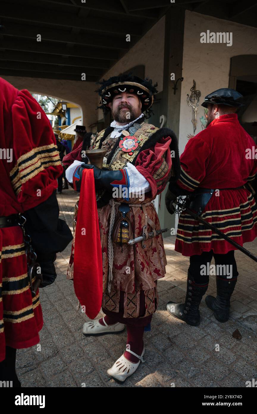 Mittelalterliche Kleidung Des Texas Renaissance Festivals Stockfoto