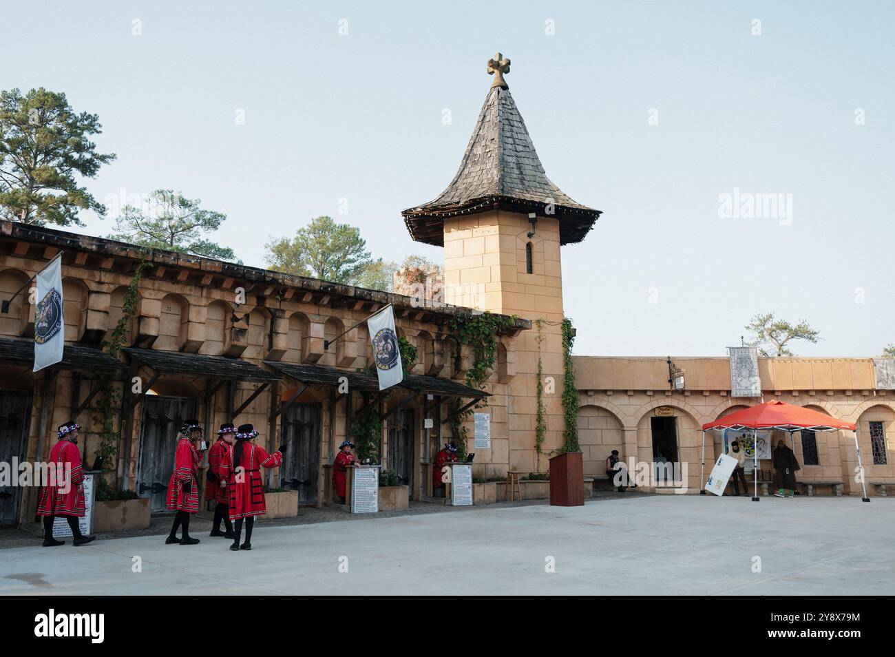 Hochzeit Mit Mittelalterlichem Thema Texas Renaissance Festival Stockfoto