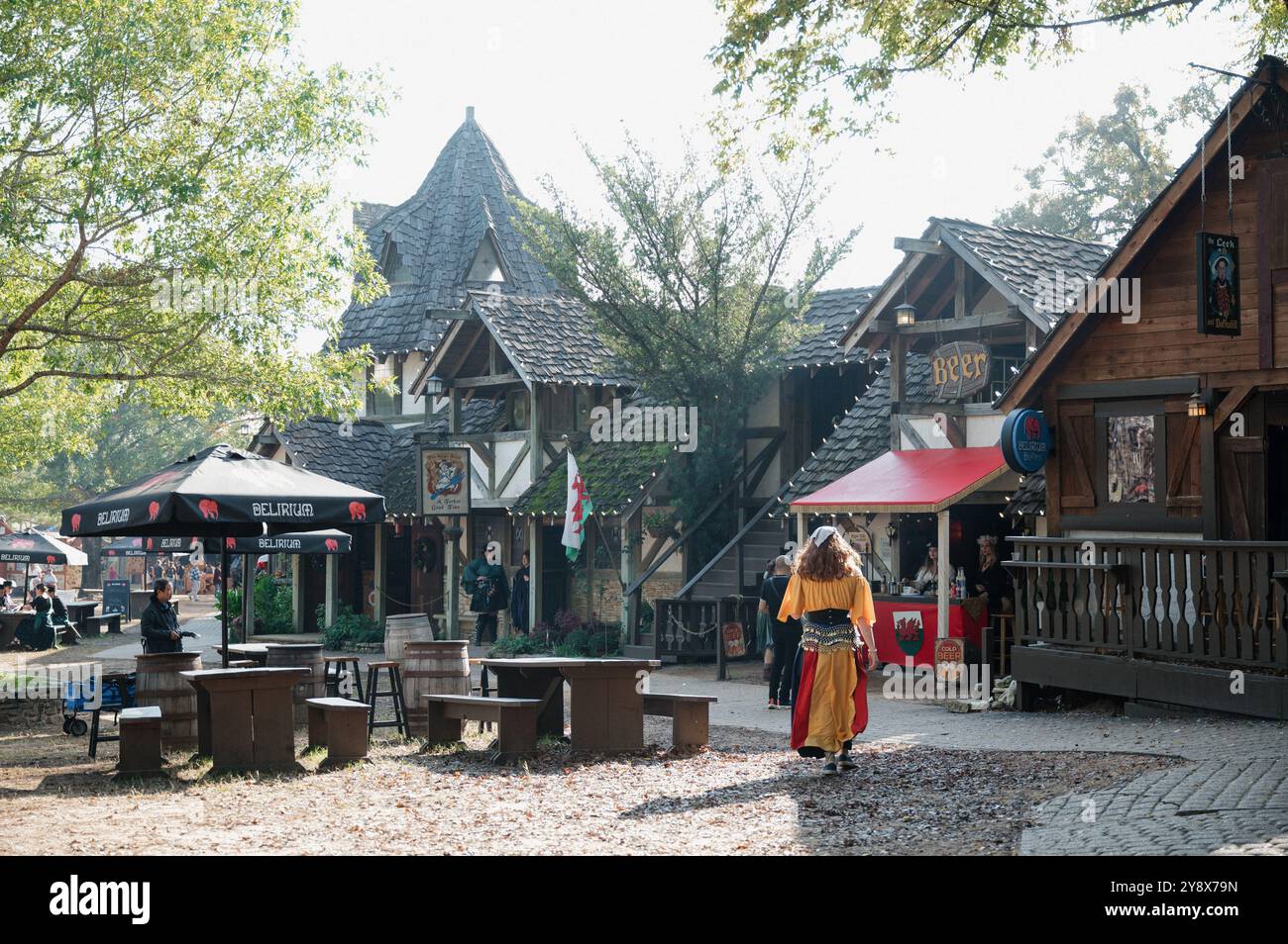 Mittelalterliches Texas Renaissance Festival Stockfoto