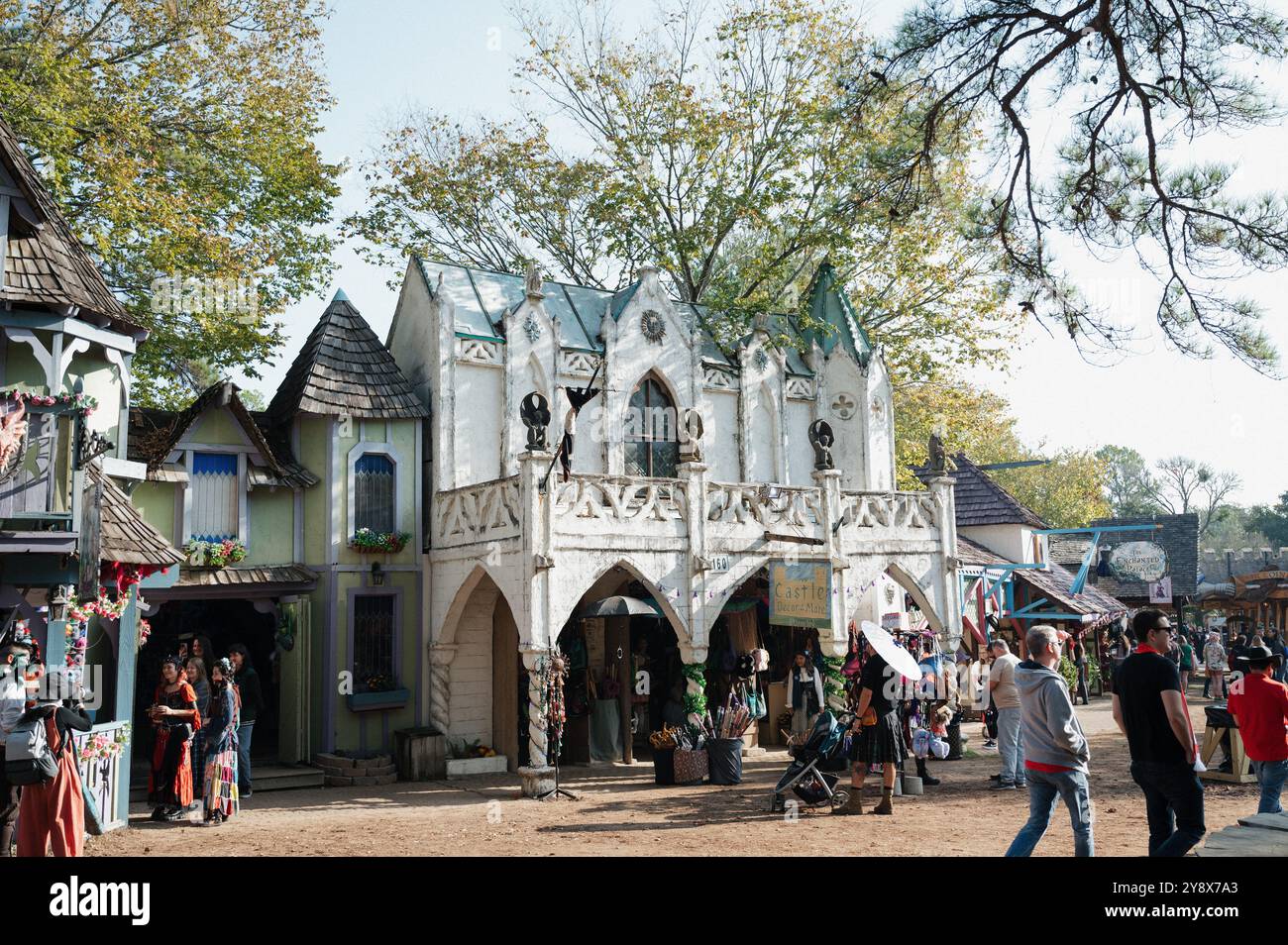 Mittelalterliches Texas Renaissance Festival Stockfoto