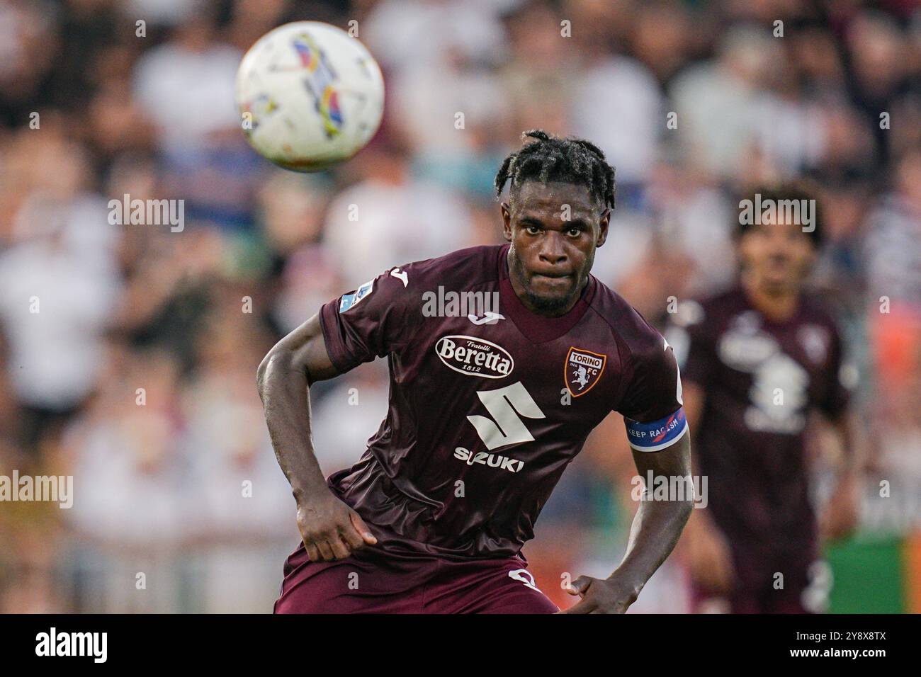 TorinoÕs Duvan Zapata während des Fußballspiels der Serie A zwischen Venezia und Turin im Pier Luigi Penzo Stadion in Venedig, Norditalien - Freitag, 30. August 2024. Sport - Fußball . (Foto: Marco Alpozzi/Lapresse) Stockfoto