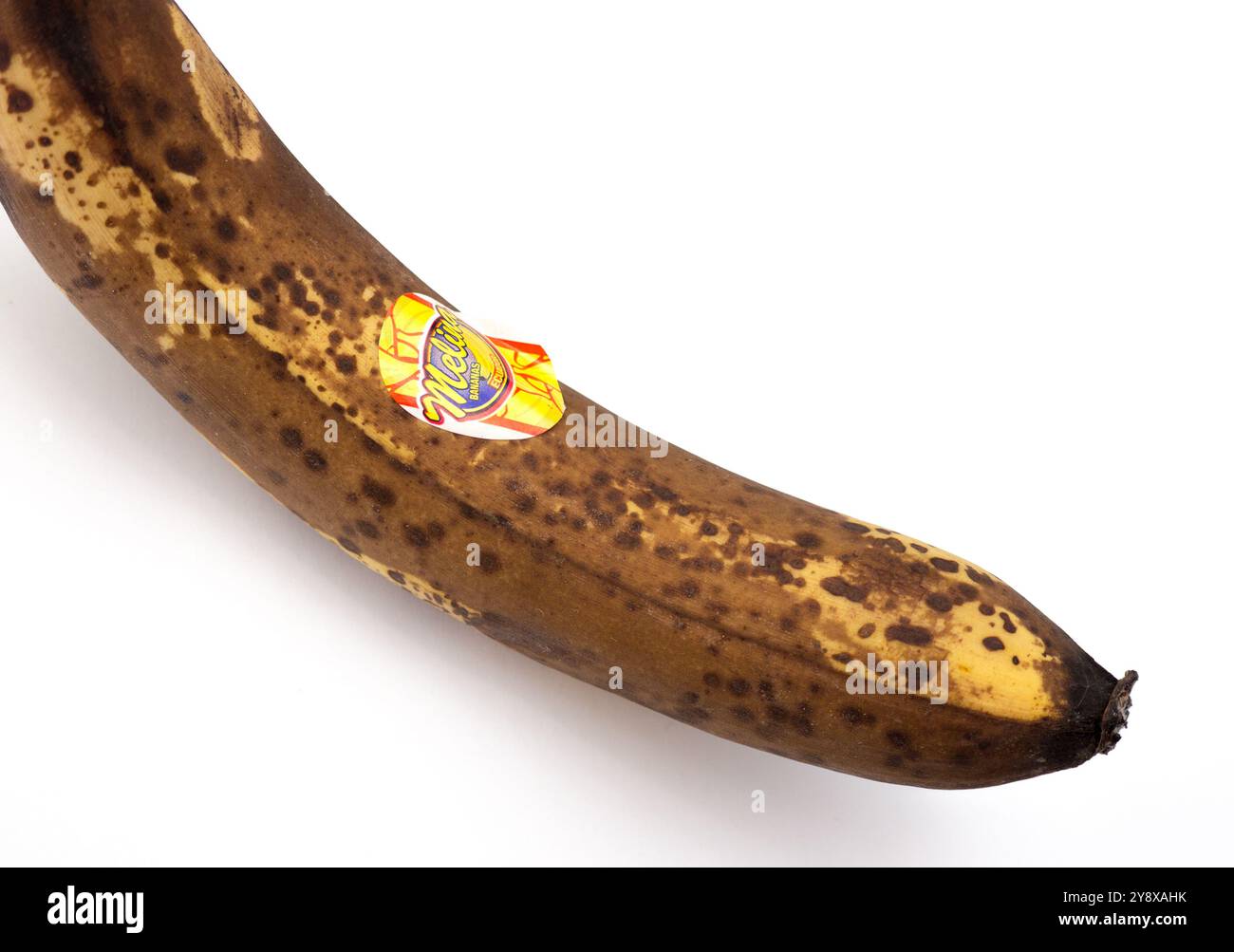 Melina Bananas überreife Banane. Stockfoto