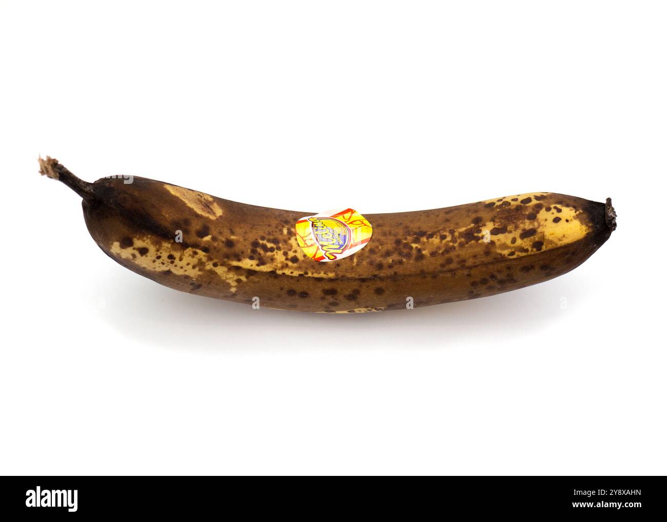 Melina Bananas überreife Banane. Stockfoto