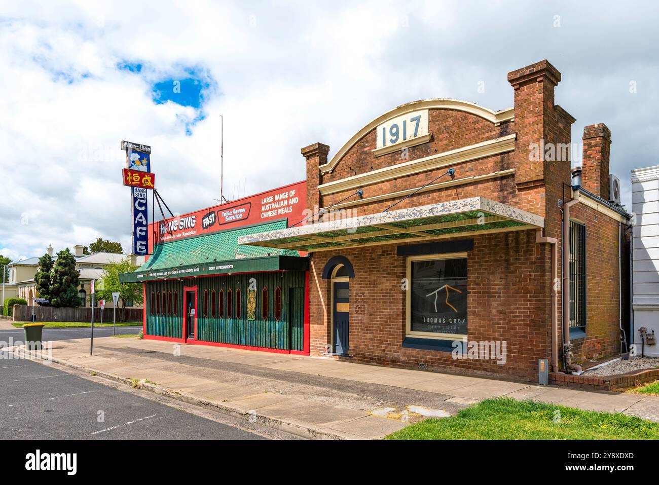 Das 1917 gebaute Ziegelgebäude im Föderationsstil an der Adelaide Street in Blayney in New South Wales wurde kontinuierlich von Anwälten genutzt Stockfoto