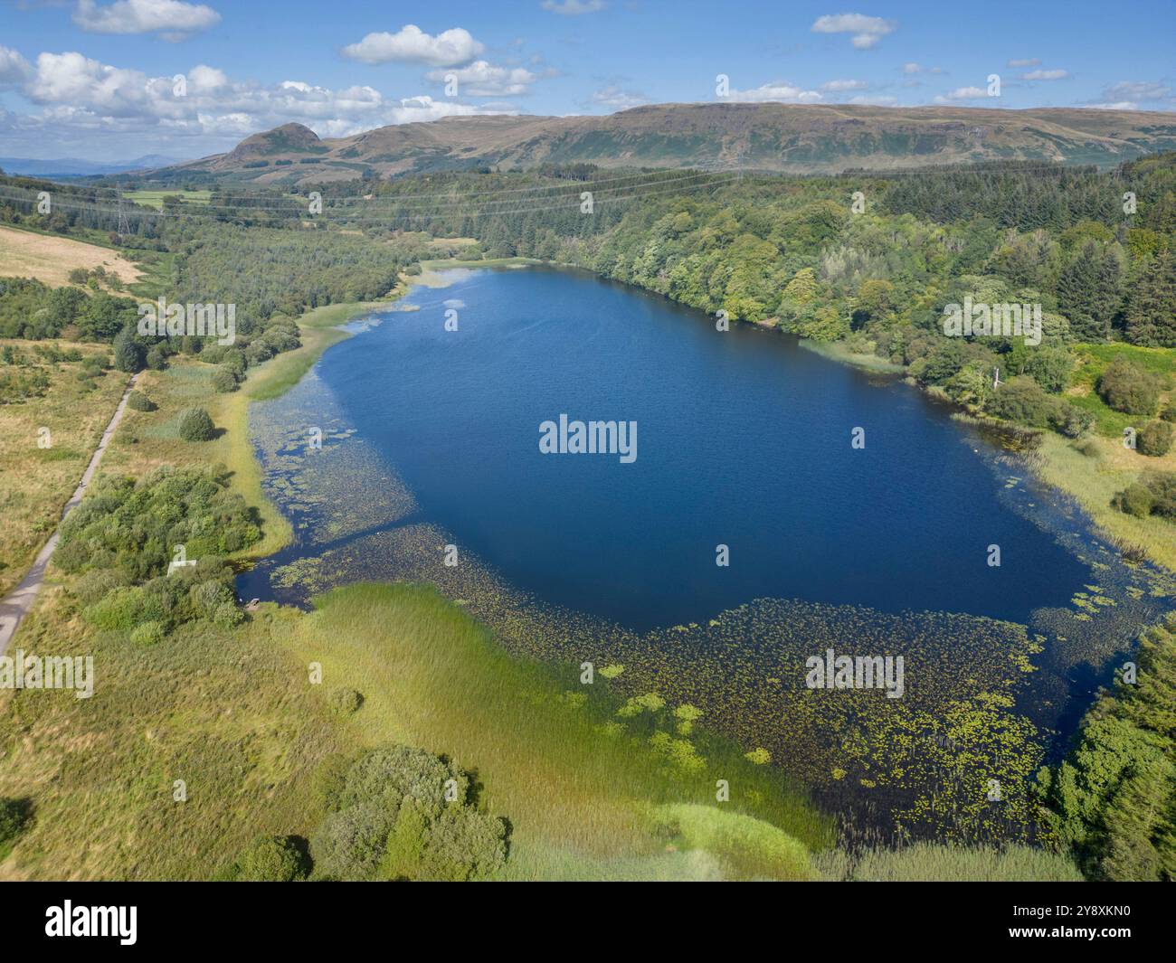 Craigallian Loch, nahe Milngarvie am West Highland Way, East Dunbartonshrie, Schottland Stockfoto