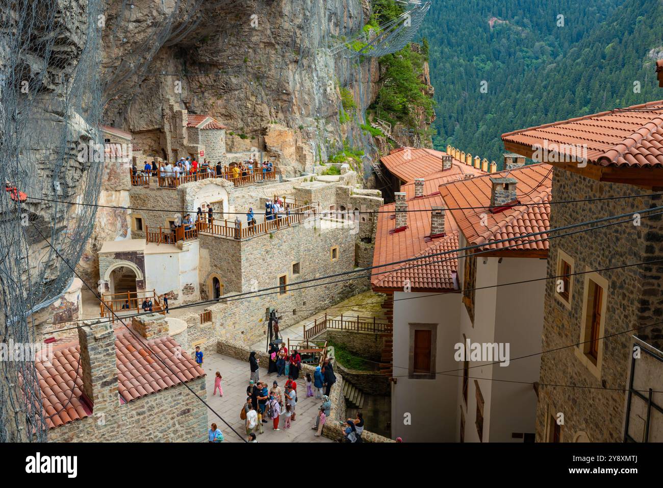Sumela Kloster oder Sumela Manastiri in Trabzon Türkei. Trabzon Türkei - 8.3.2024 Stockfoto