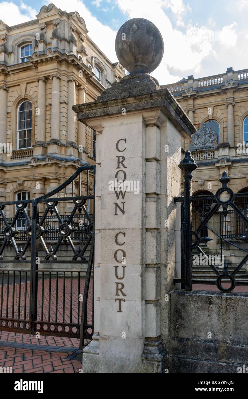 Reading Crown Court, Berkshire, England, Großbritannien, ein denkmalgeschütztes Gebäude Stockfoto