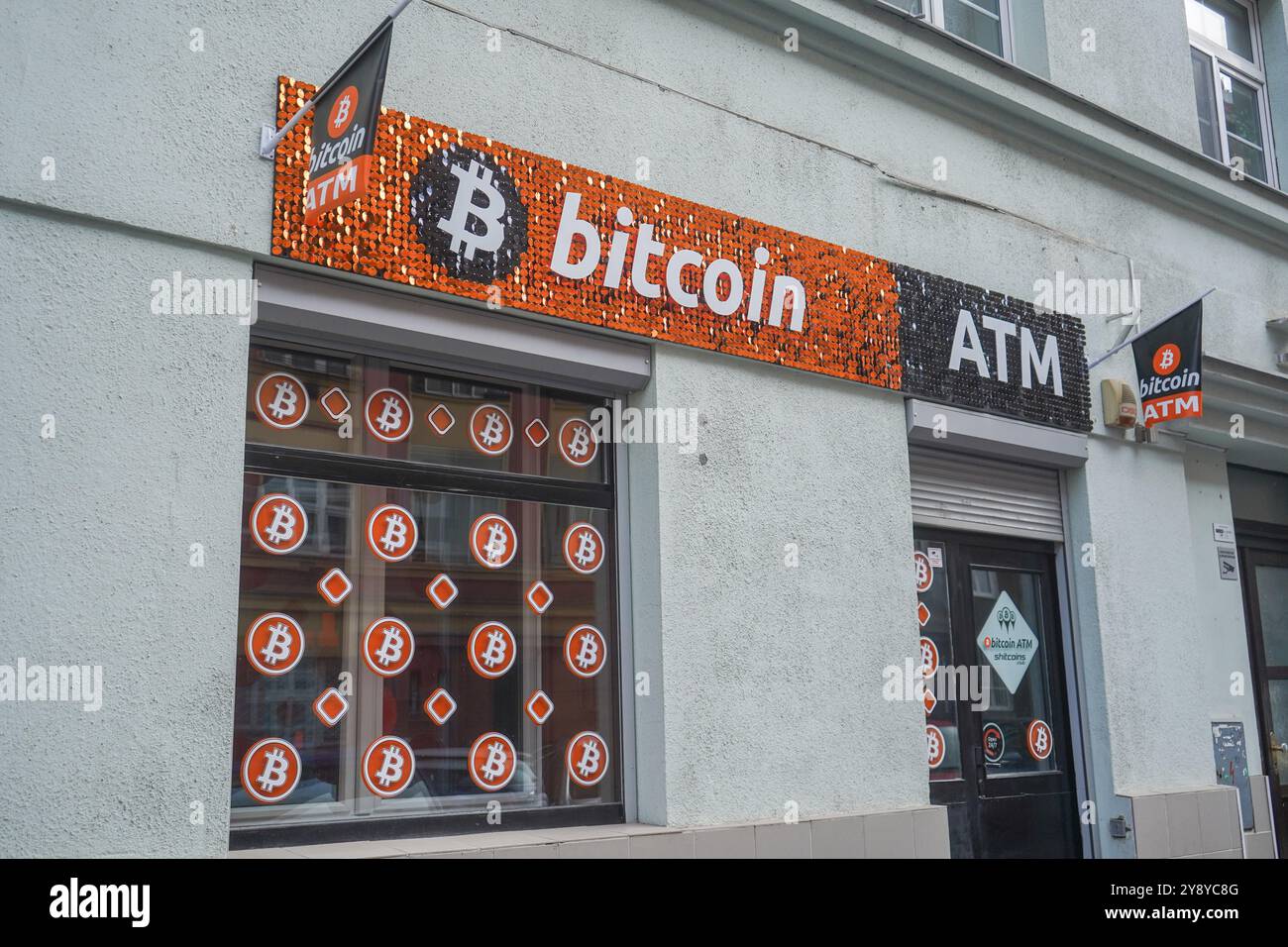 Bitcoin-Geldautomat für den Kauf und Verkauf von Kryptowährung, Prag,  Tschechische Republik Stockfotografie - Alamy