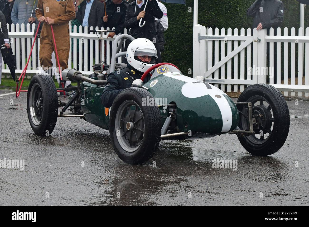 Nigel Challis, Cooper-Norton MkVIII, Earl of March Trophy, 25 Minuten Rennstrecke für 500-ccm-F3-Rennfahrer, angetrieben von verschiedenen Marken mit 500 ccm m Stockfoto