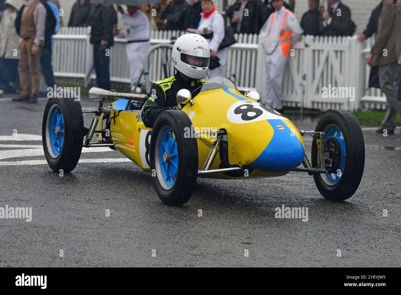 Andrew Turner, Cooper-JAP MkIX, Earl of March Trophy, 25 Minuten Rennstrecke für 500-ccm-F3-Rennfahrer, angetrieben von einer Vielzahl von 500-ccm-Motorenherstellern Stockfoto