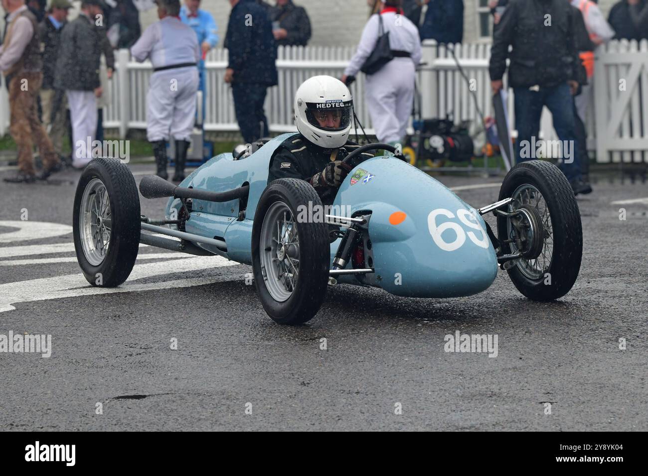 Simon Frost, Martin-Norton, Earl of March Trophy, 25 Minuten Rennstrecke für 500-ccm-F3-Rennfahrer, angetrieben von verschiedenen Marken von 500-ccm-Motorrädern Stockfoto