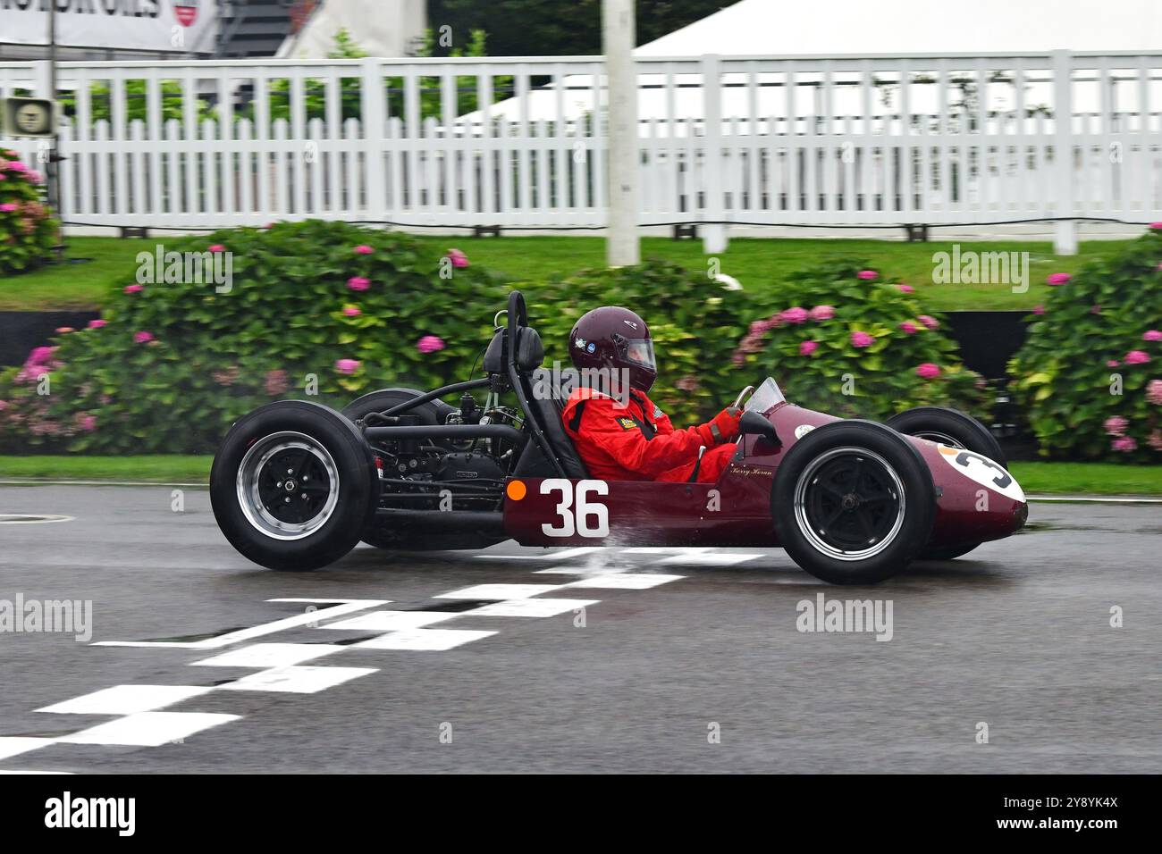 Kerry Horan, Trenberth-Vincent, Earl of March Trophy, 25 Minuten Rennstrecke für 500-ccm-F3-Rennfahrer, angetrieben von einer Vielzahl von 500-ccm-Motorenherstellern Stockfoto
