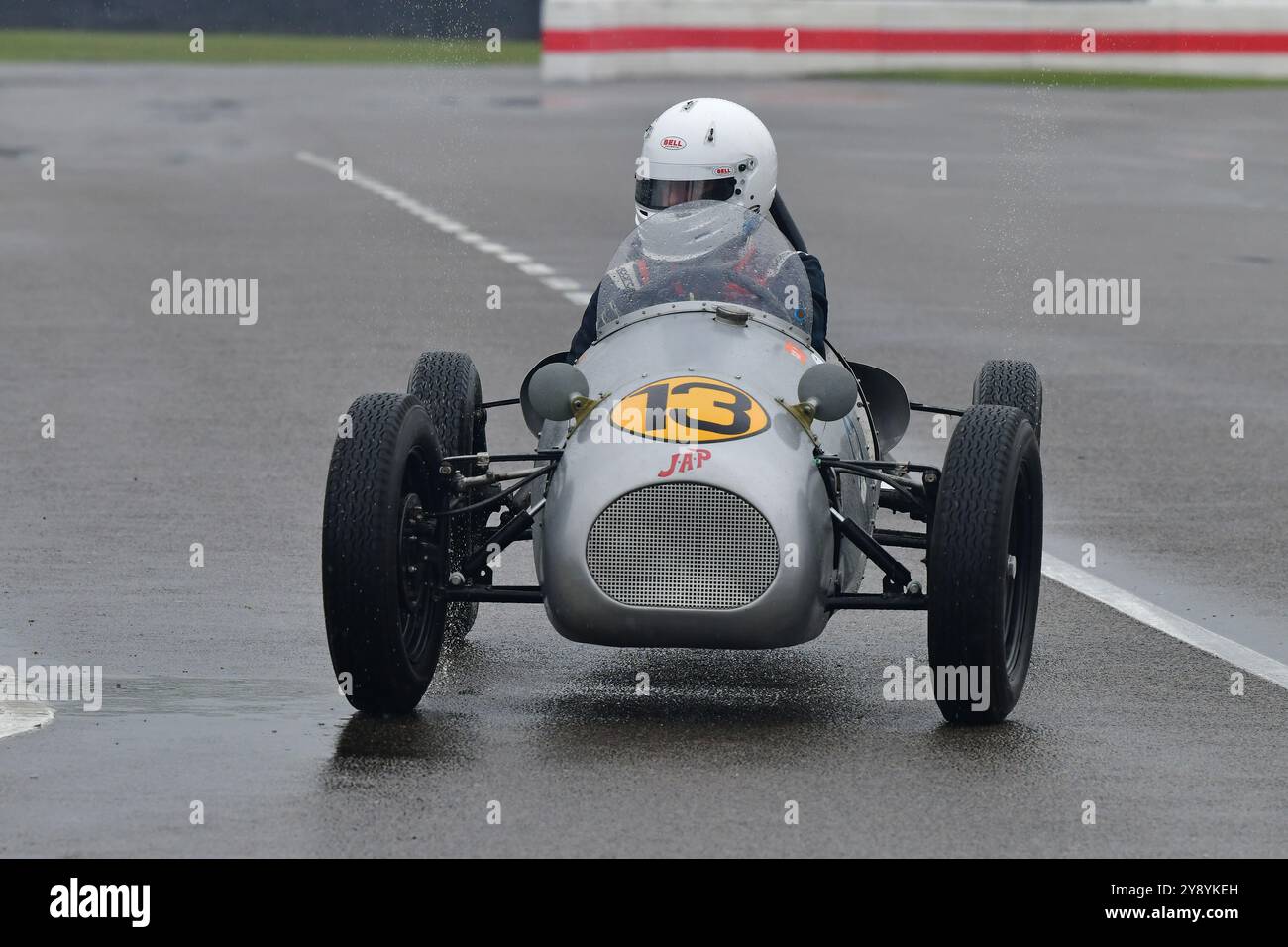 Mike Doodeman, Larkens-JAP, Earl of March Trophy, 25 Minuten Rennstrecke für 500-ccm-F3-Rennfahrer, angetrieben von verschiedenen Marken von 500-ccm-Motorrädern Stockfoto