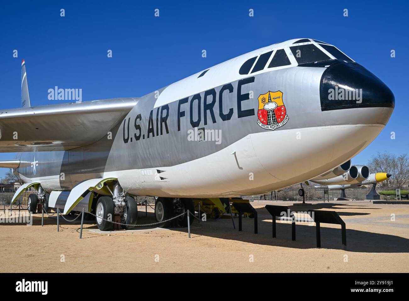 Albuquerque, New Mexico - 3. März 2024: National Museum of Nuclear Science and History in Albuquerque, New Mexico. Stockfoto