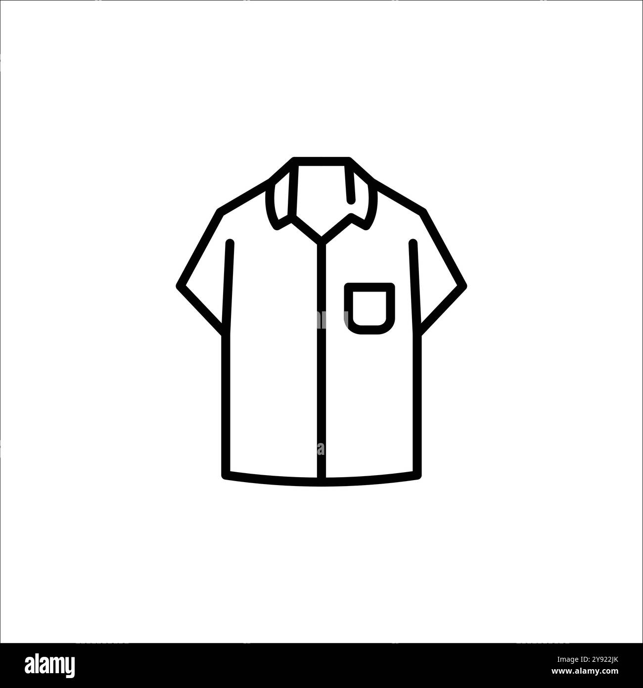 Button-up-Shirt-Symbol Stock Vektor