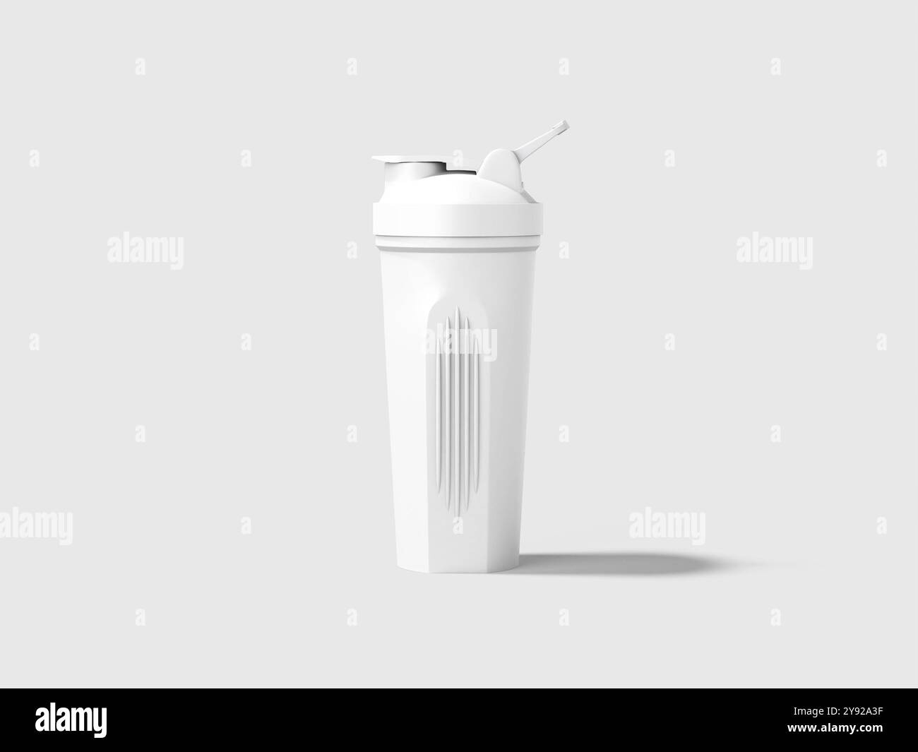 Weiße Sportflaschen-Modelle Stockfoto