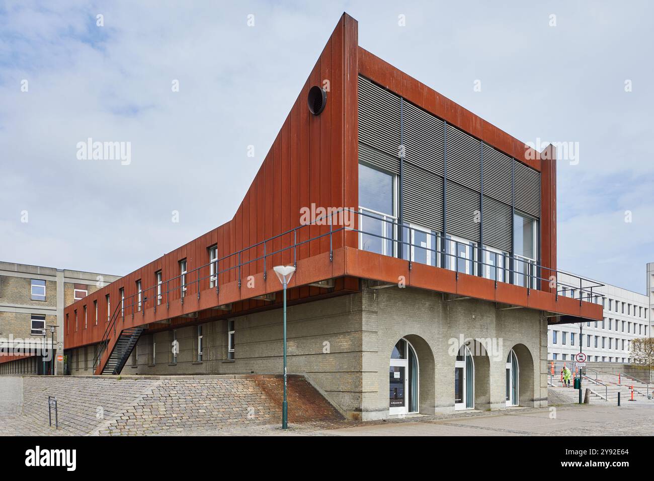 Ehemaliges ToldSkat Museet, Energistyrelsen und Tolddirektoratet, Gebäude entworfen von Gert Edstrand, Niels Koppel und Eva Koppel, 1979; Kopenhagen Stockfoto