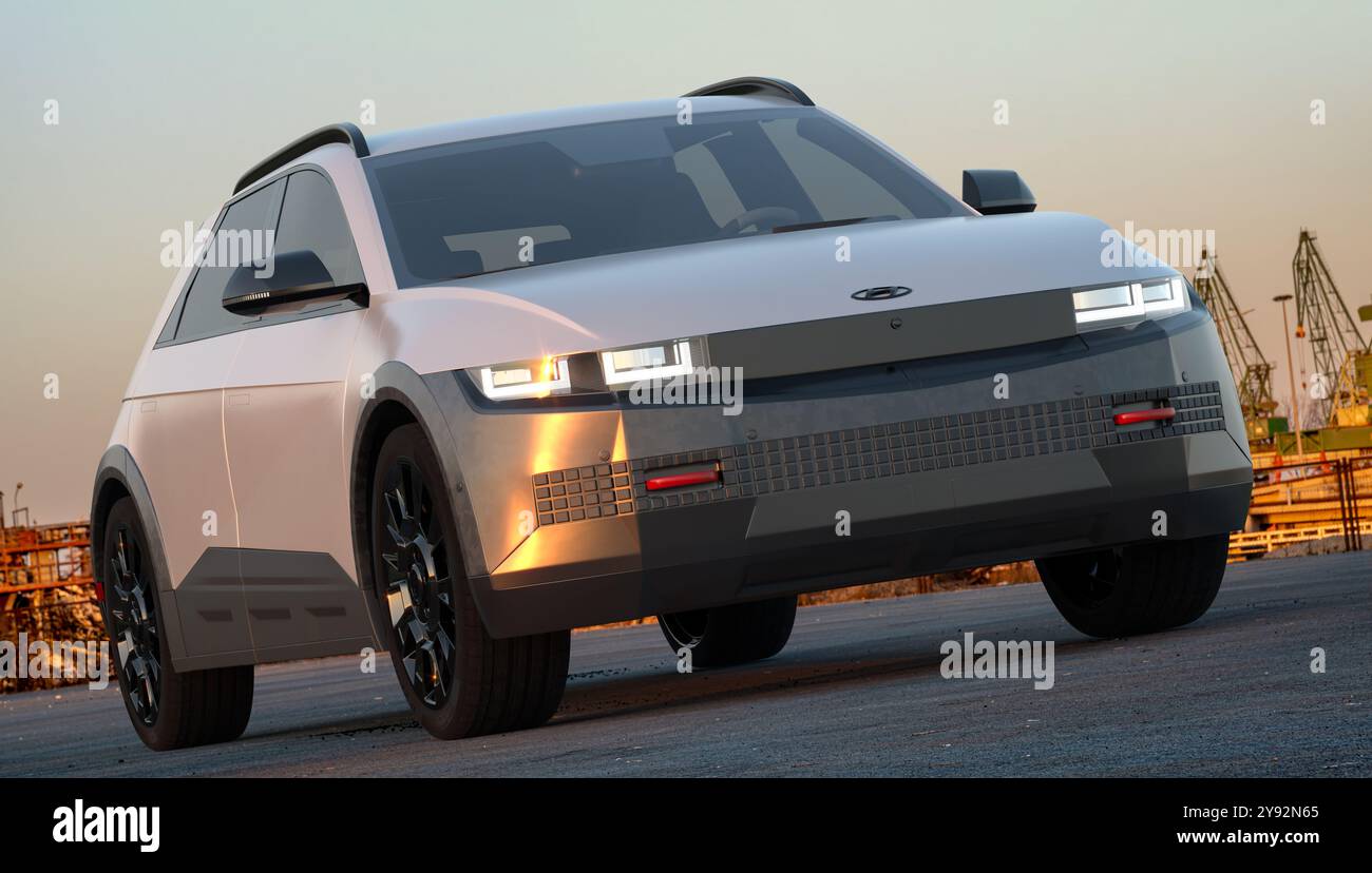 Hyundai Ioniq 5 XRT . Hyundai Ioniq 5 Geländeausführung Stockfoto