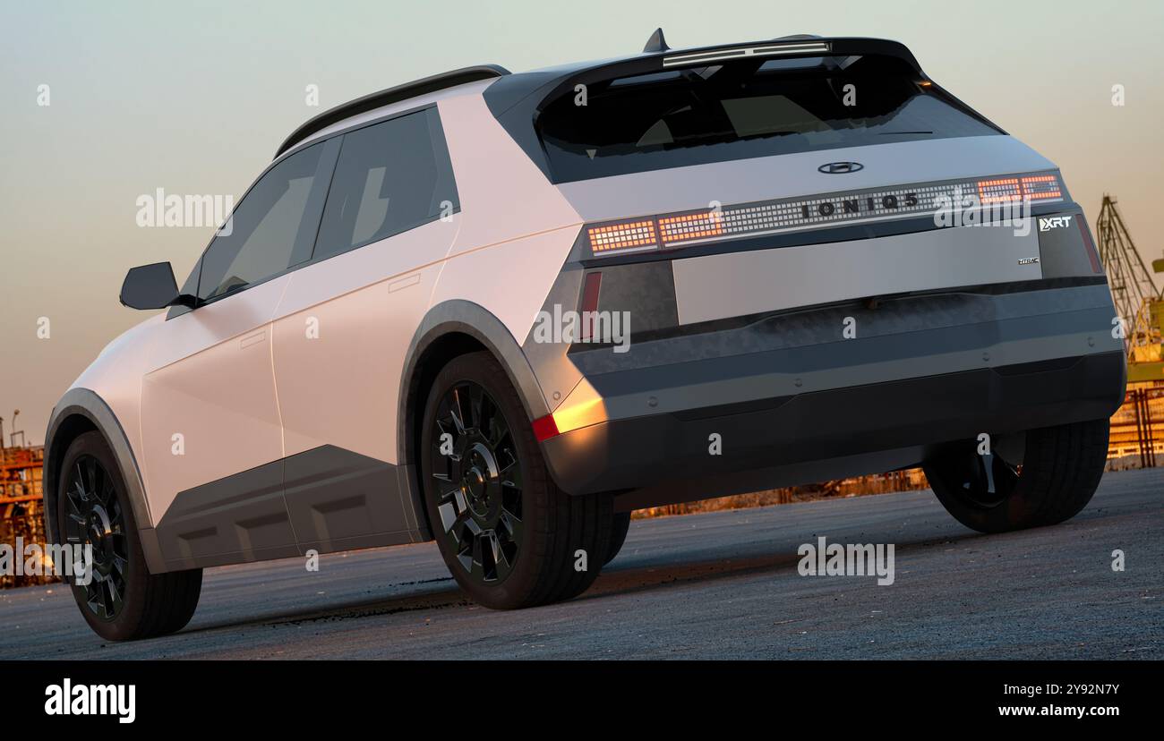 Hyundai Ioniq 5 XRT . Hyundai Ioniq 5 Geländeausführung Stockfoto