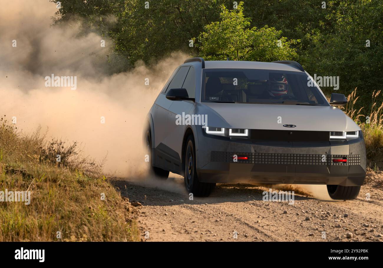 Hyundai Ioniq 5 XRT . Hyundai Ioniq 5 Geländeausführung Stockfoto