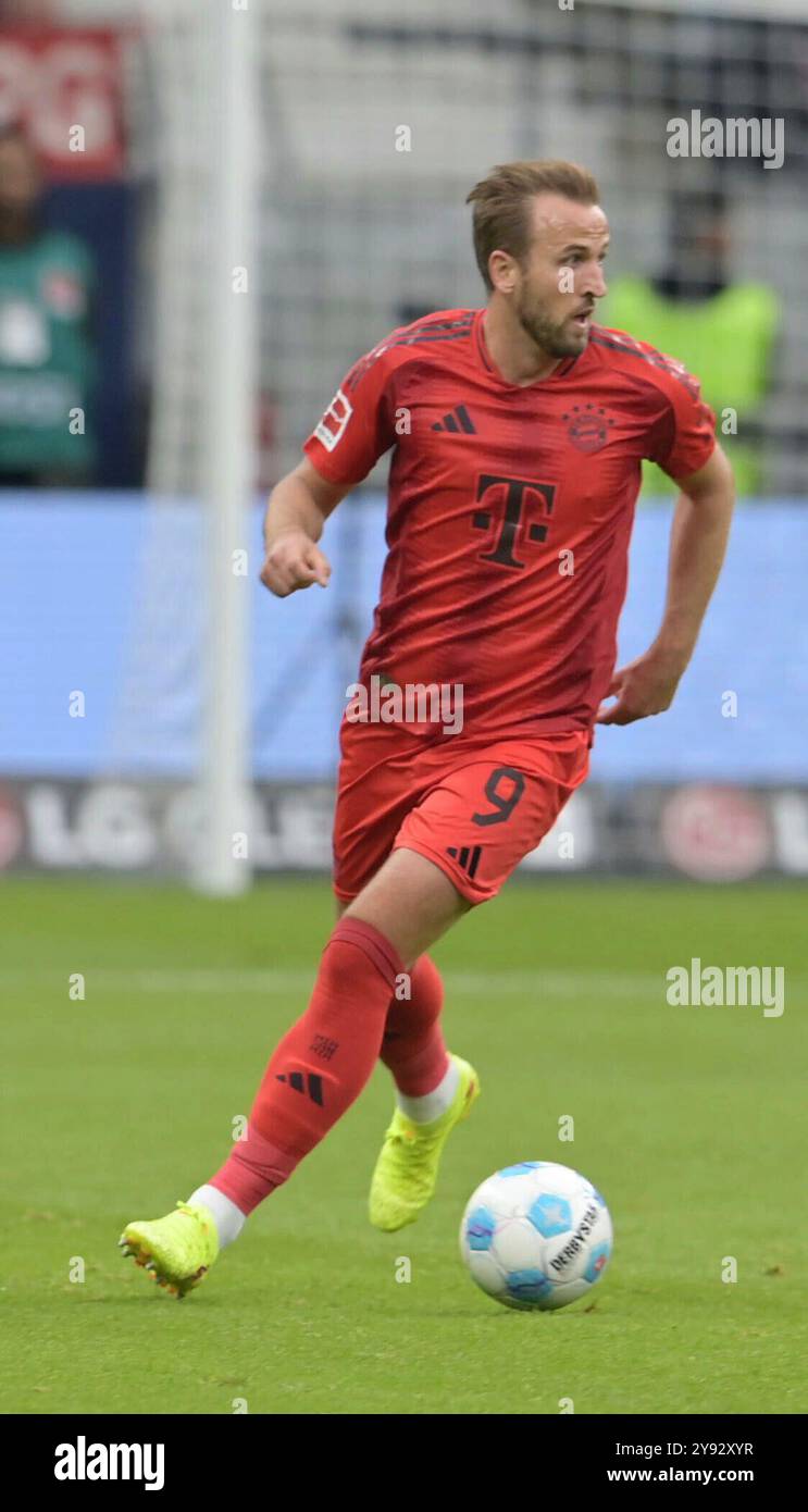 Frankfurt, Deutschland. Oktober 2024. Harry. Kane fotografiert beim Fußball Bundesliga Spiel Eintracht Frankfurt gegen den FC. Bayern München. Am 6.9.2024 in Frankfurt. Quelle: dpa/Alamy Live News Stockfoto
