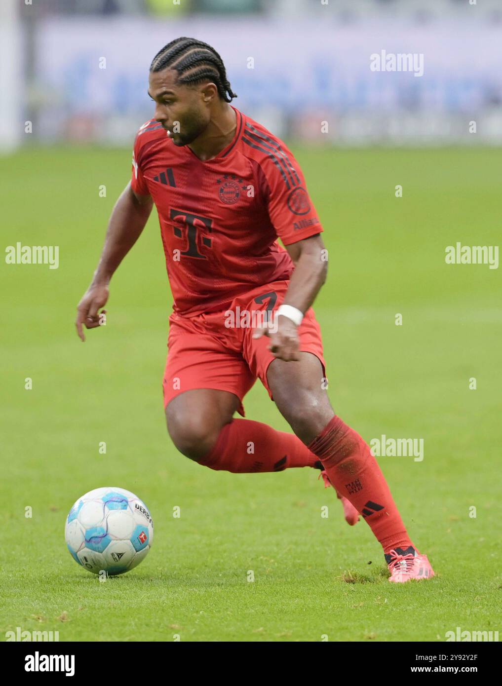 Frankfurt, Deutschland. Oktober 2024. Serge Gnabry fotografiert beim Fußball Bundesliga Spiel Eintracht Frankfurt gegen den FC. Bayern München. Am 6.9.2024 in Frankfurt. Quelle: dpa/Alamy Live News Stockfoto