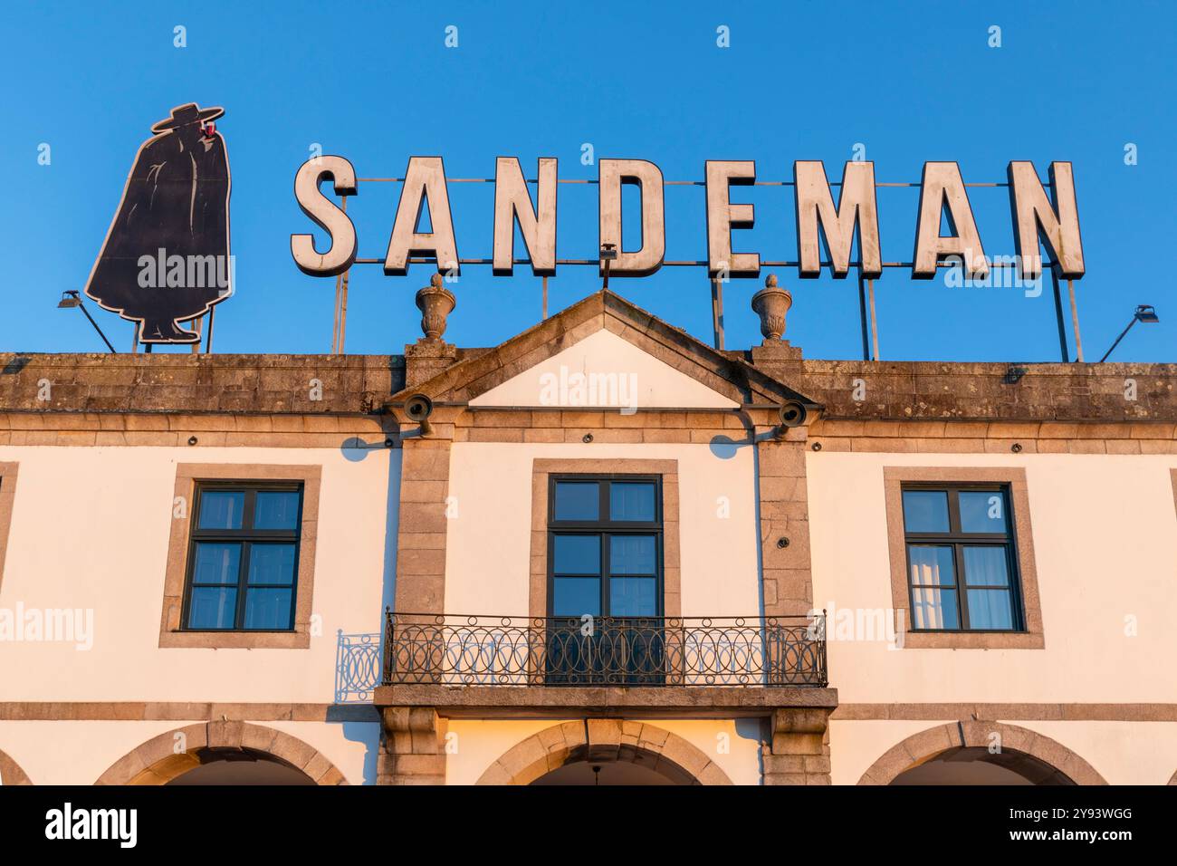 Sandeman Signage, Porto, Norte, Portugal, Europa Stockfoto