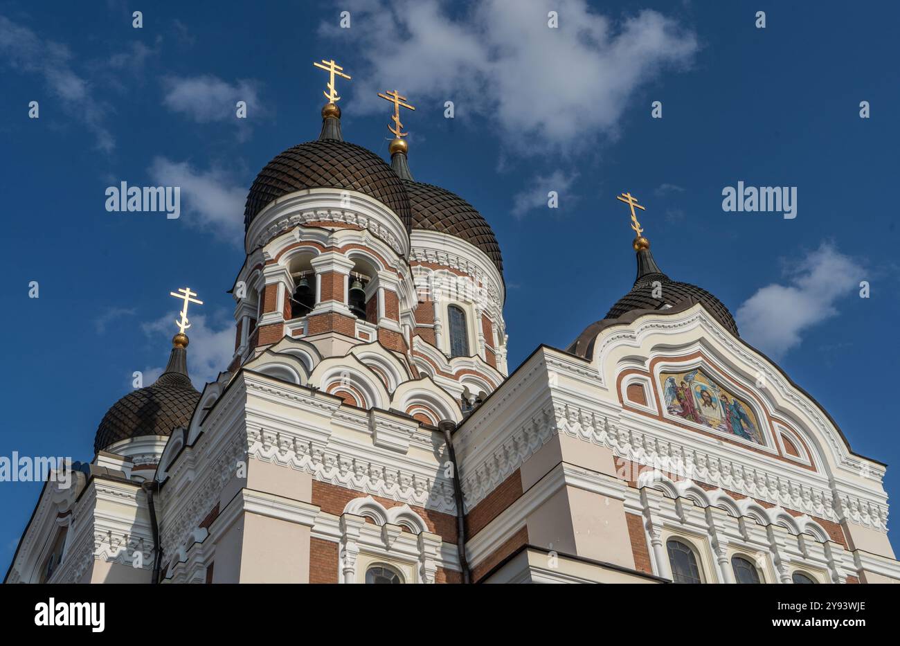 Blick auf die Alexander-Newski-Kathedrale, UNESCO-Weltkulturerbe, Tallinn, Estland, Europa Stockfoto