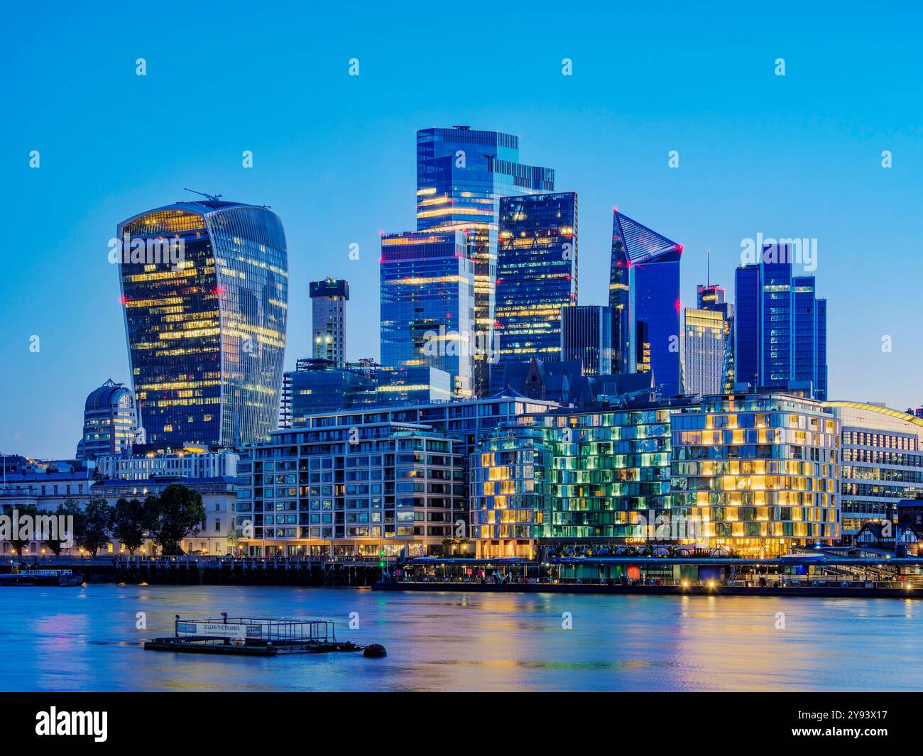 The City at Dawn, City of London, London, England, Vereinigtes Königreich, Europa Stockfoto