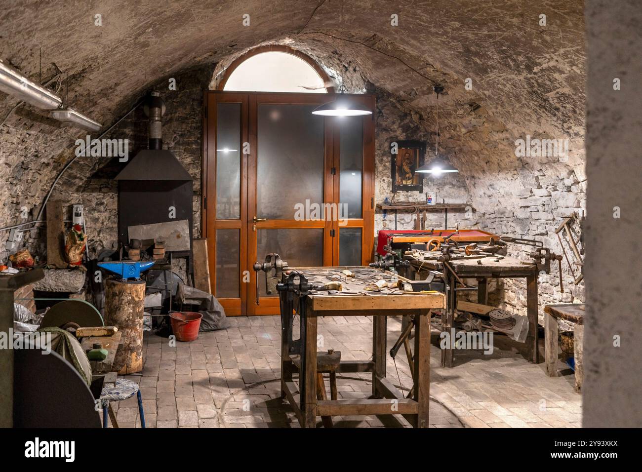 Museo dei Ferri Taglienti (Museum für scharfe Eisen), Frosolone, Isernia, Molise, Italien, Europa Stockfoto