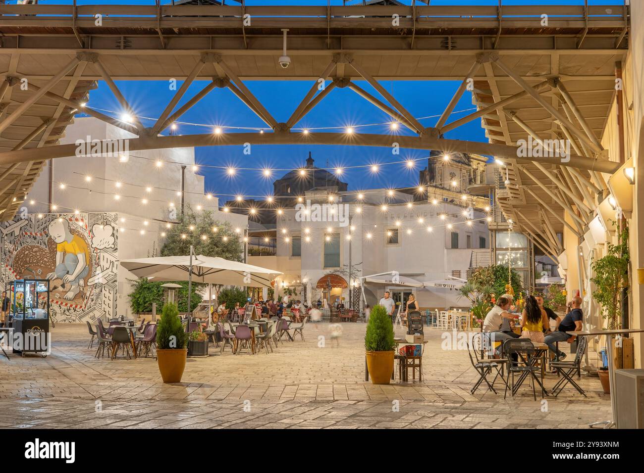 Piazza dei Commestibili, Mesagne, Brindisi, Salento, Apulien, Italien, Europa Stockfoto