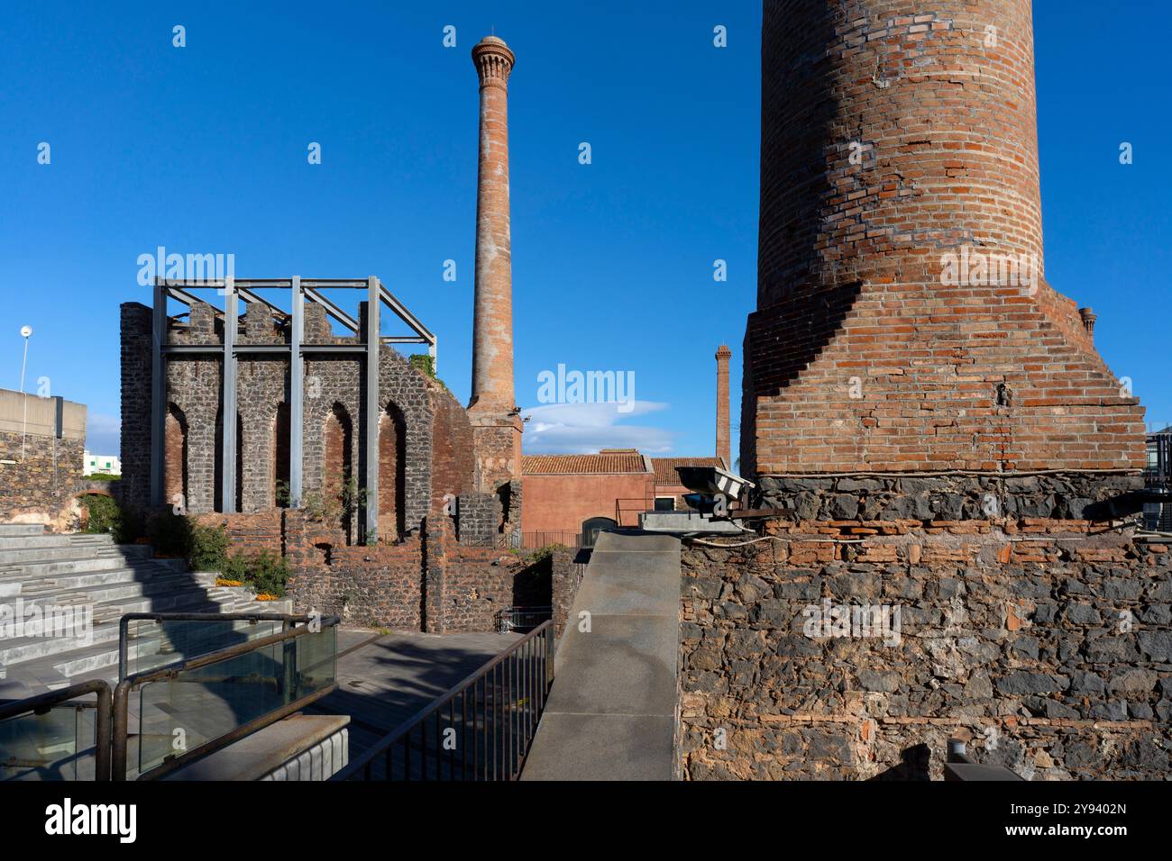 Le Ciminiere, Konferenz- und Kulturzentrum und Kinomuseum, Catania, Sizilien, Italien, Mittelmeer, Europa Stockfoto