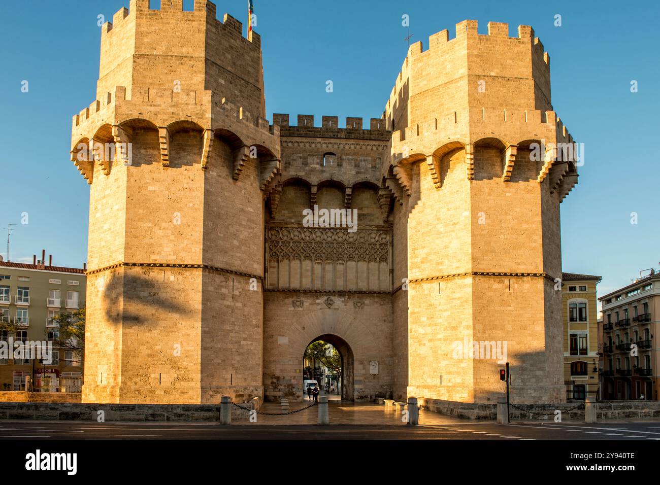 Torres de Serranos, Valencia, Spanien, Europa Stockfoto