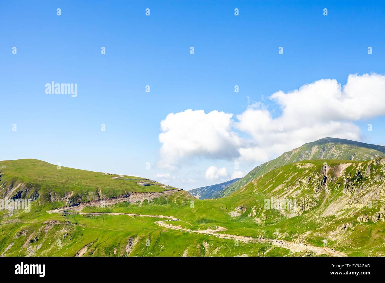 Transalpina, Săliște, Novaci, Sebes, Panoramastraße, România Stockfoto