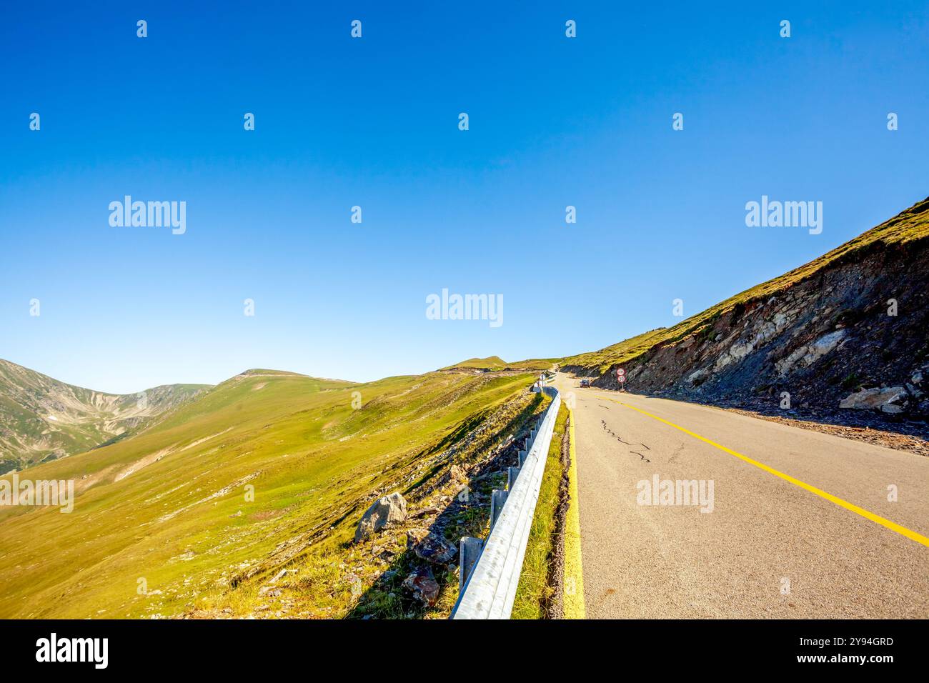 Transalpina, Săliște, Novaci, Sebes, Panoramastraße, România Stockfoto