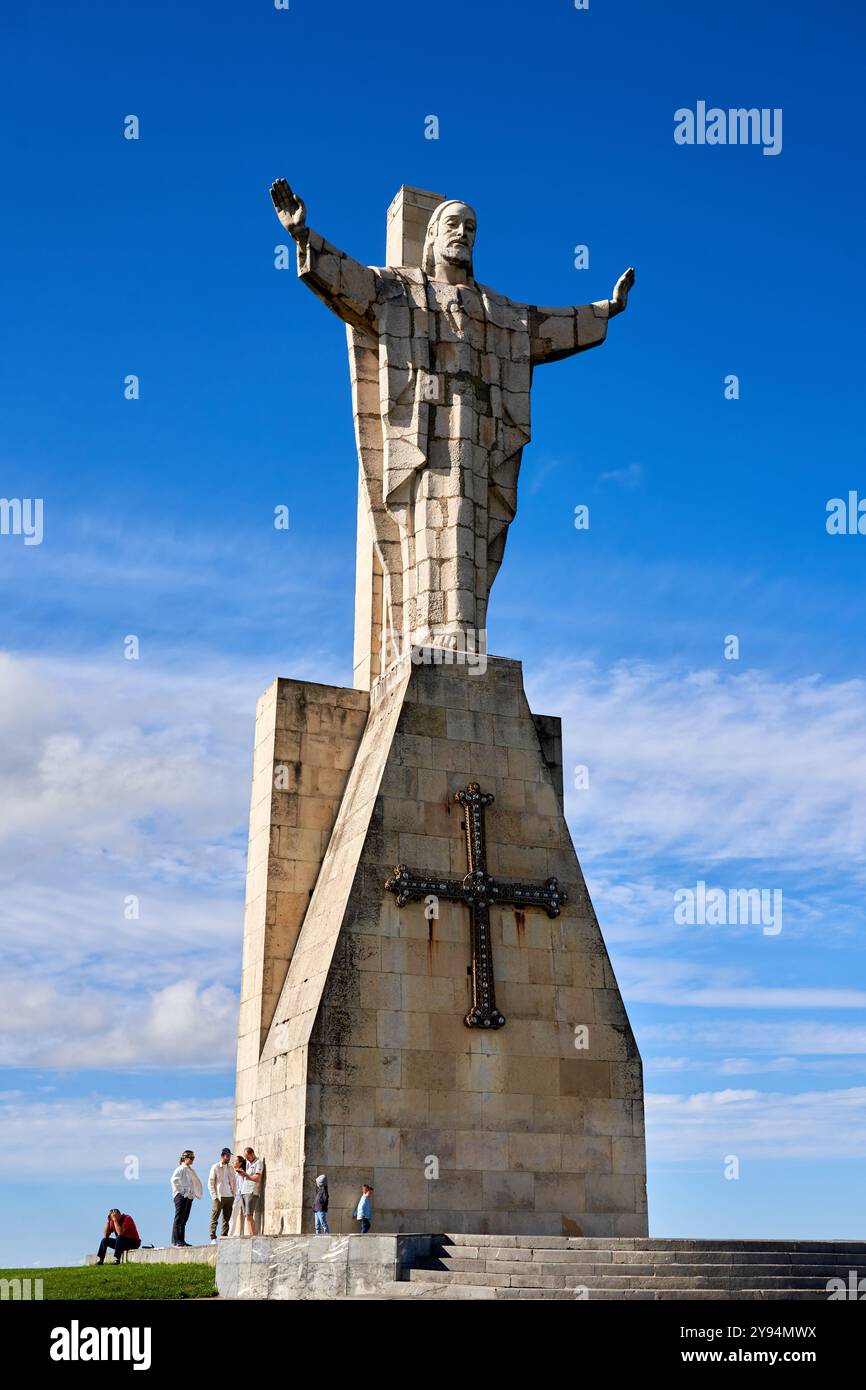 Denkmal für das Heilige Herz Jesu, Berg Naranco, Oviedo, Asturien, Spanien Stockfoto