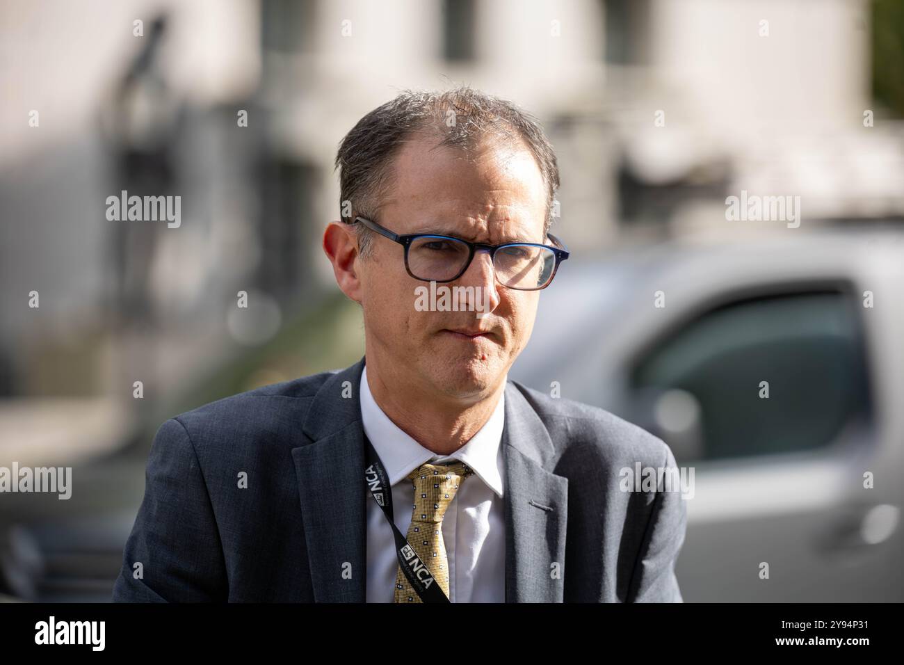 London, Großbritannien. Oktober 2024. Minister und Beamte im Kabinettsbüro 70 Whitehall London für den Nationalen Sicherheitsrat; Generaldirektor der Nationalen Kriminalagentur, Graeme Biggar Credit: Ian Davidson/Alamy Live News Stockfoto