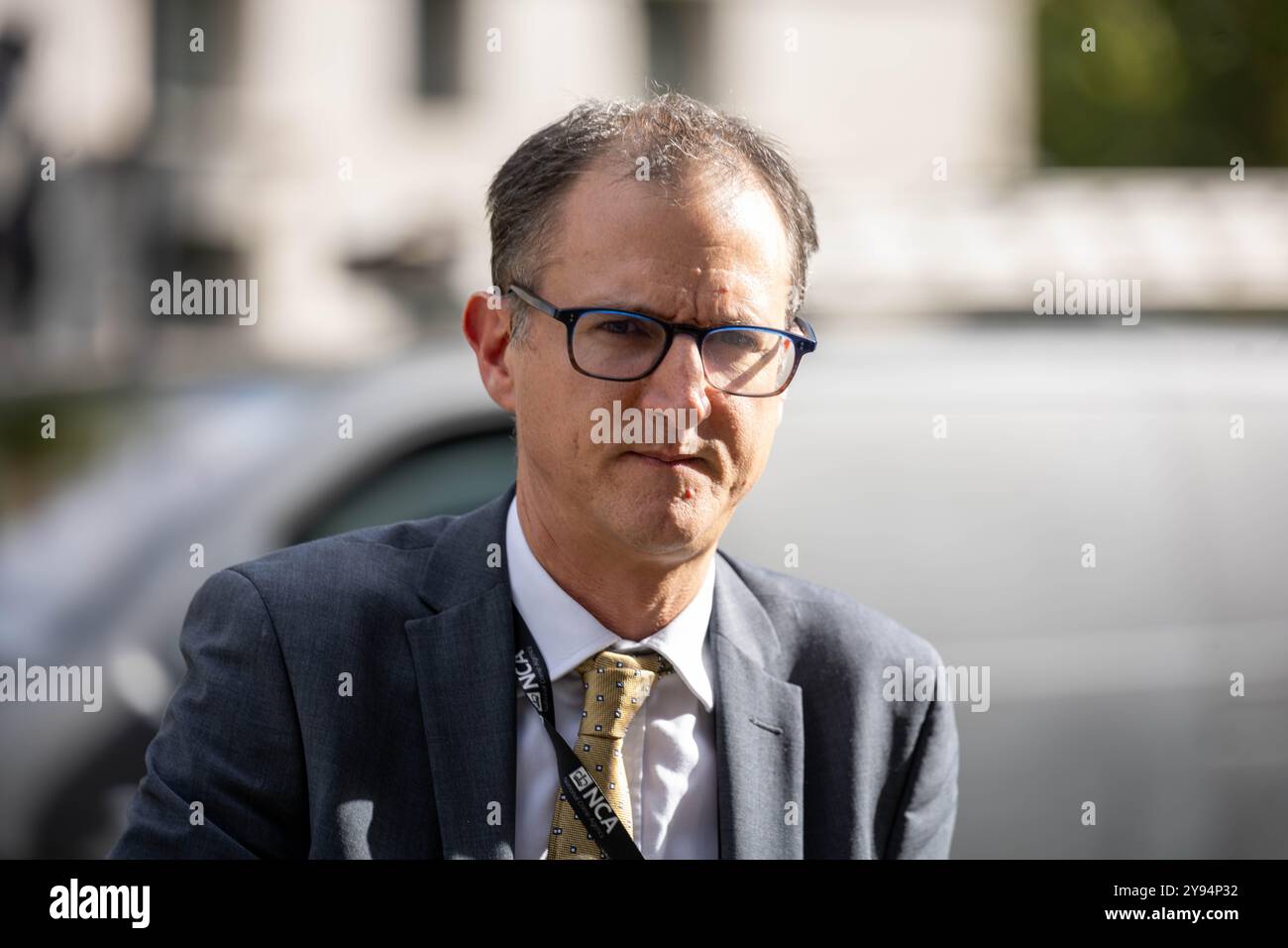 London, Großbritannien. Oktober 2024. Minister und Beamte im Kabinettsbüro 70 Whitehall London für den Nationalen Sicherheitsrat; Generaldirektor der Nationalen Kriminalagentur, Graeme Biggar Credit: Ian Davidson/Alamy Live News Stockfoto