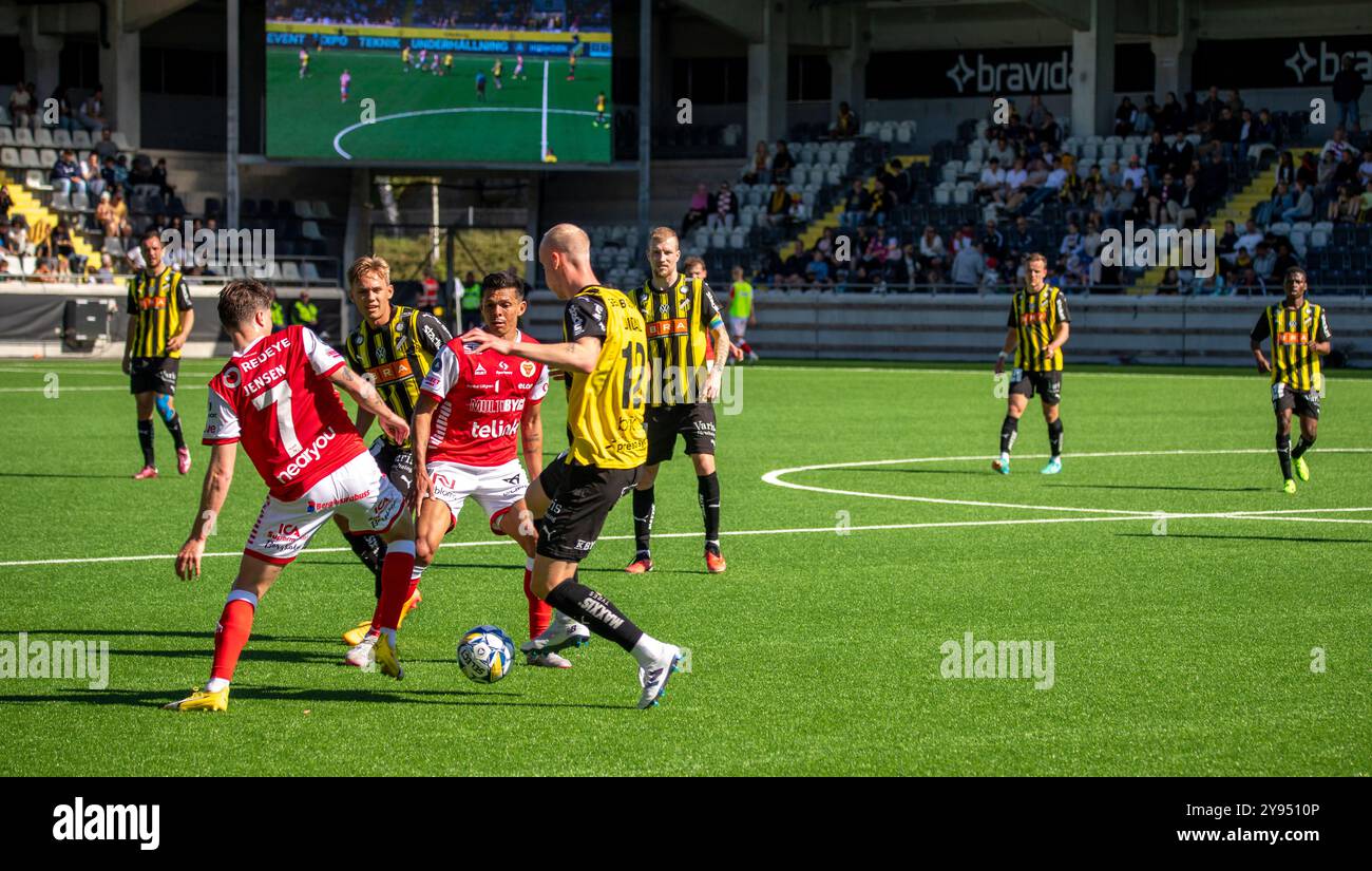 Göteborg, Schweden, 12. Mai 2024: Moment im Spiel zwischen BK Häcken und Kalmar FF. Endergebnis 3-1. Stockfoto