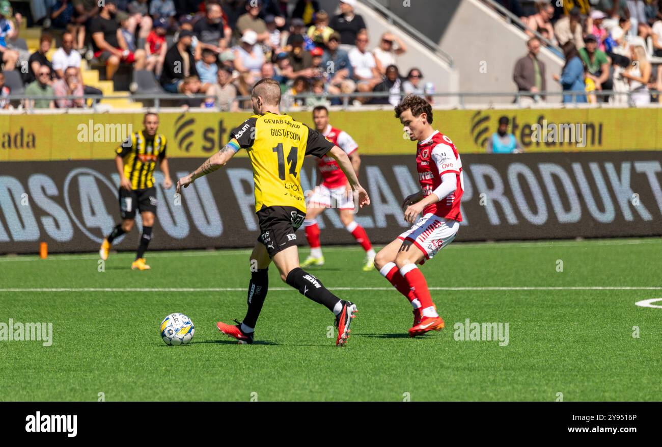 Göteborg, Schweden, 12. Mai 2024: Moment im Spiel zwischen BK Häcken und Kalmar FF. Endergebnis 3-1. Stockfoto