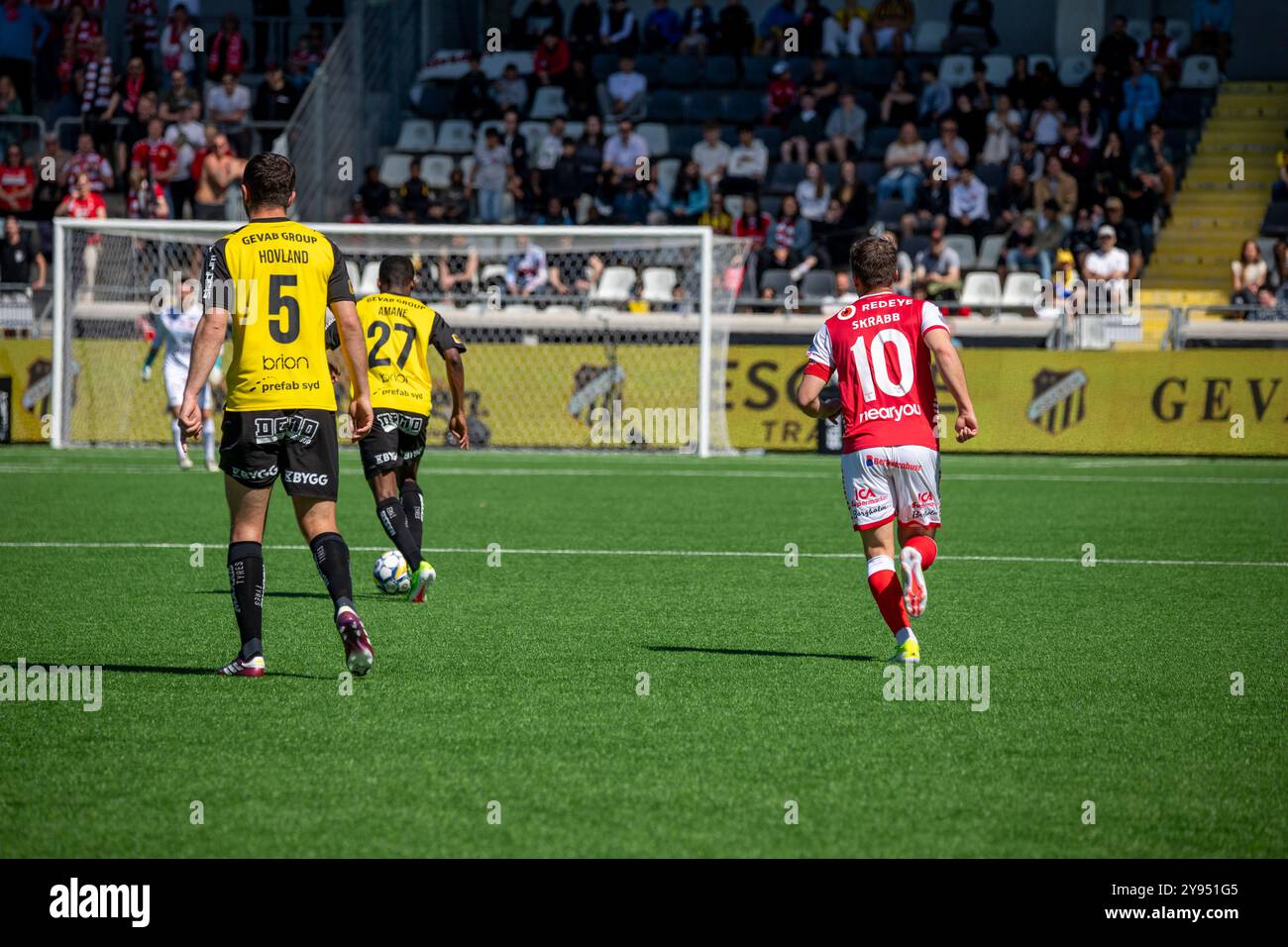 Göteborg, Schweden, 12. Mai 2024: Moment im Spiel zwischen BK Häcken und Kalmar FF. Endergebnis 3-1. Stockfoto