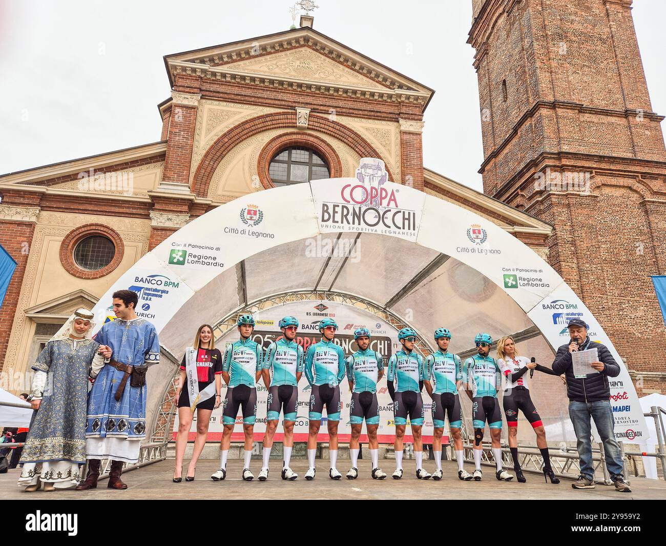 Italien, Legnano, Coppa Bernocchi 2024, TEAM VF GROUP-BARDIANI CSF-FAIZANE Stockfoto