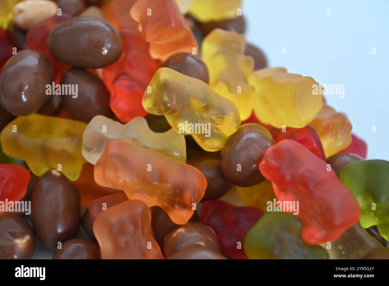 Jelly Babies und Schokolade 15 Stockfoto